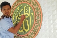 Aneka Kaligrafi Huruf Timbul