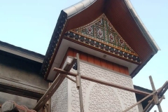 Ornamen Timbul Masjid Desain Rumah Padang